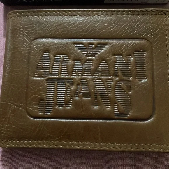 Armani Jeans genuine Men’s wallet, Tan colour. Unused - Picture 5 of 7